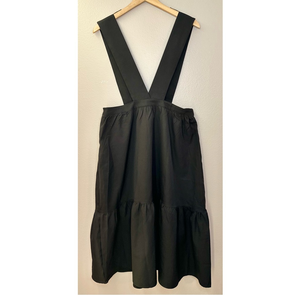 NWT Hayden LA Black Pinafore Jumper Tiered Midi Dress - Picture 3 of 9